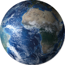 3D Render animation: sunrise view from space on Planet Earth  High detailed  Africa zone  Blue world in black Universe in stars  Realistic world globe  Elements of this image furnished by NASA